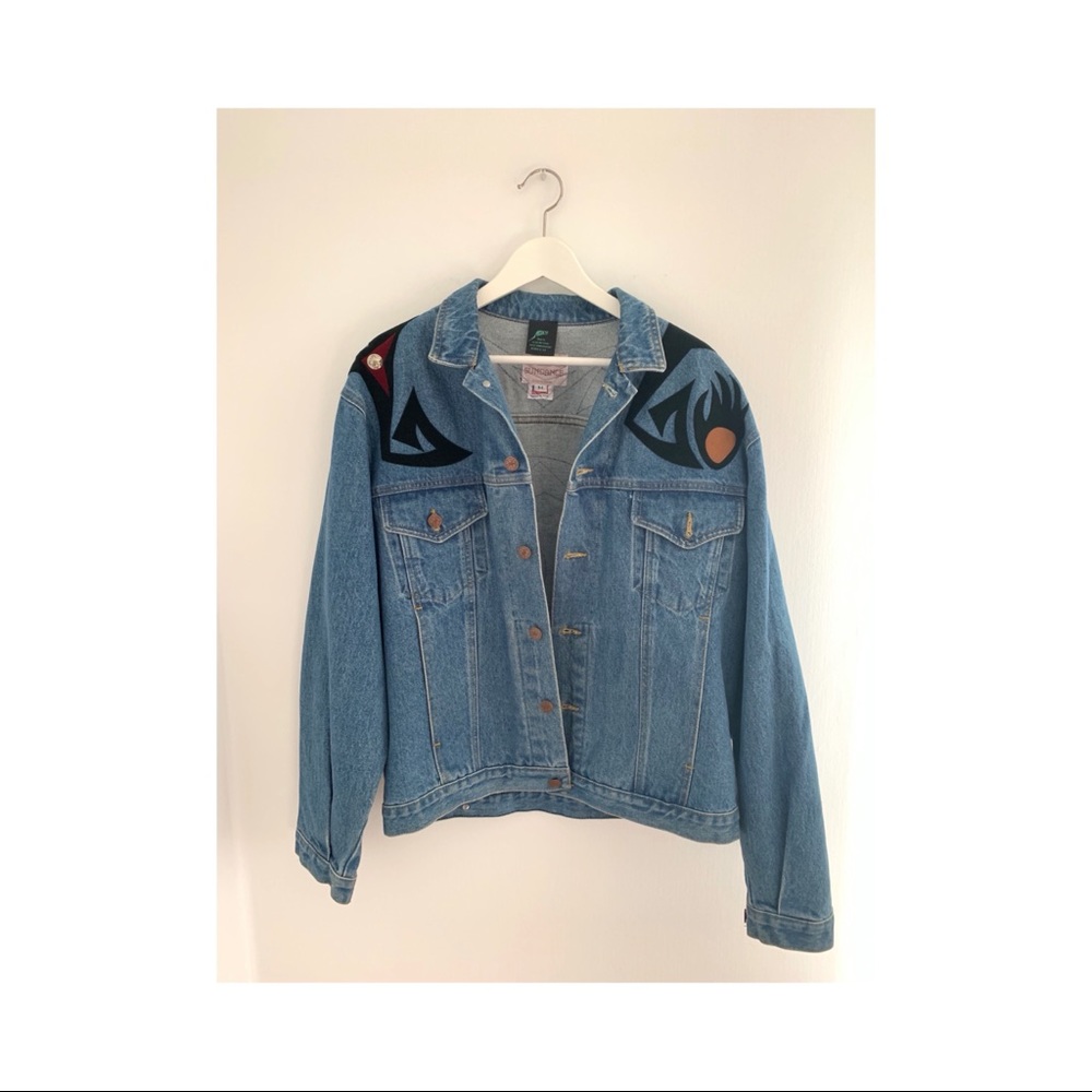 Vintage Sundance Denim Southwest Denim Jacket